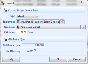 Recipe Conversion 300x219 BeerSmith 2 Features